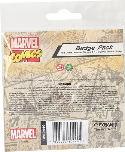 Pyramid International Marvel Retro Iron Man Badge, Multi-Colour, 10 x 12.5 x 1.3 cm