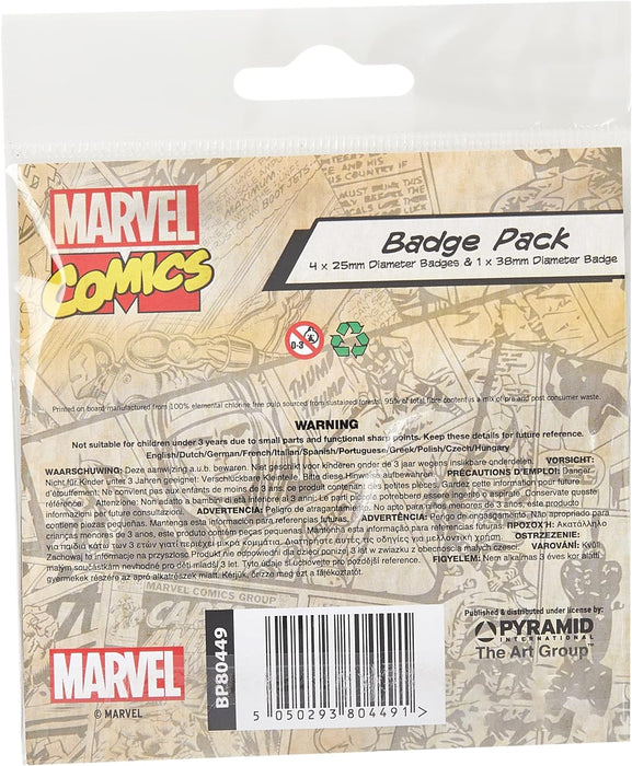 Pyramid International Marvel Retro Iron Man Badge, Multi-Colour, 10 x 12.5 x 1.3 cm