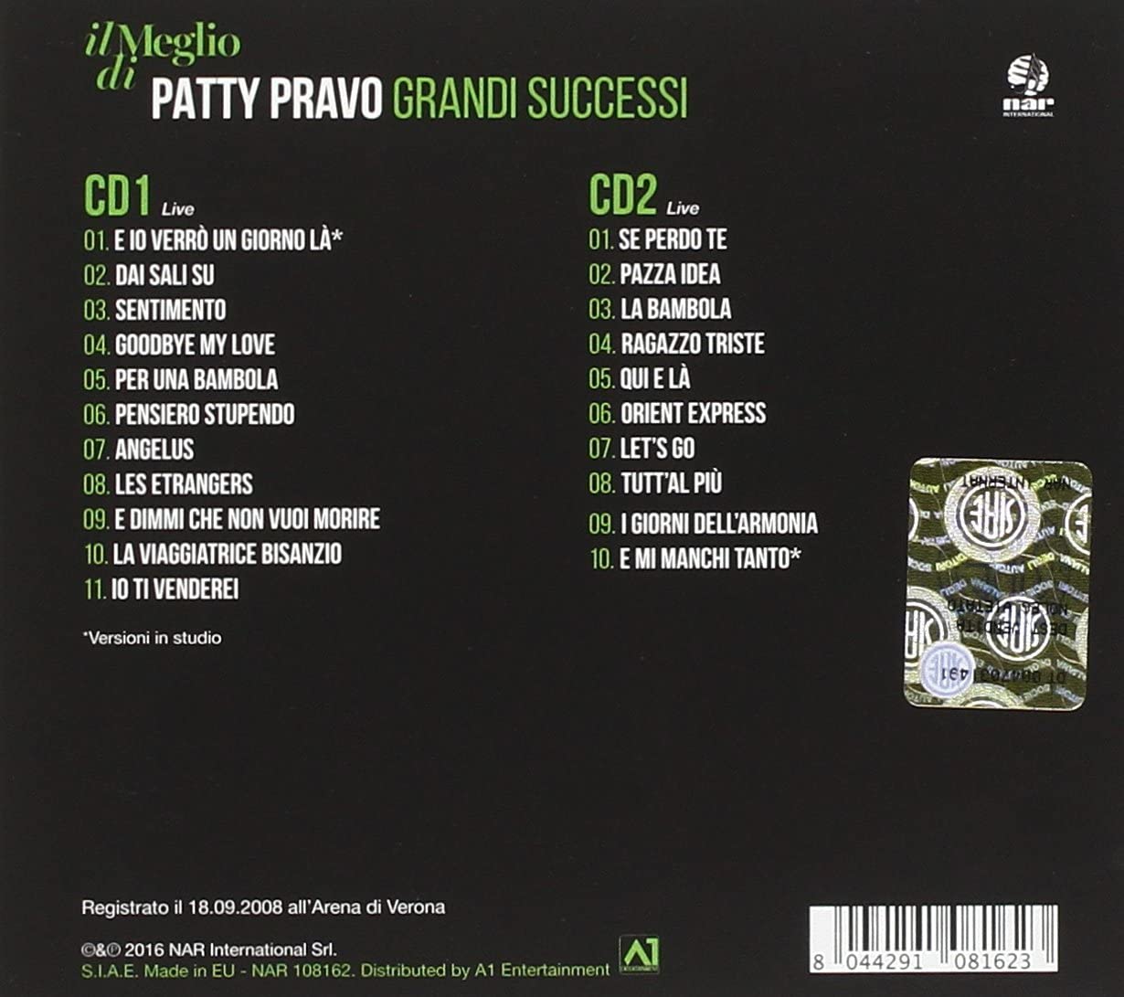 Il Meglio Di Patty Pravo: Grandi Successi