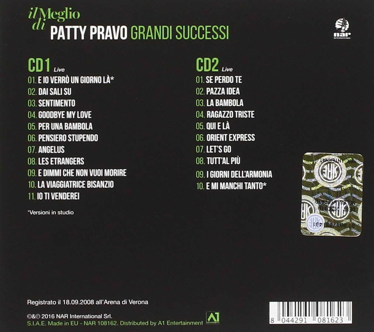 Il Meglio Di Patty Pravo: Grandi Successi