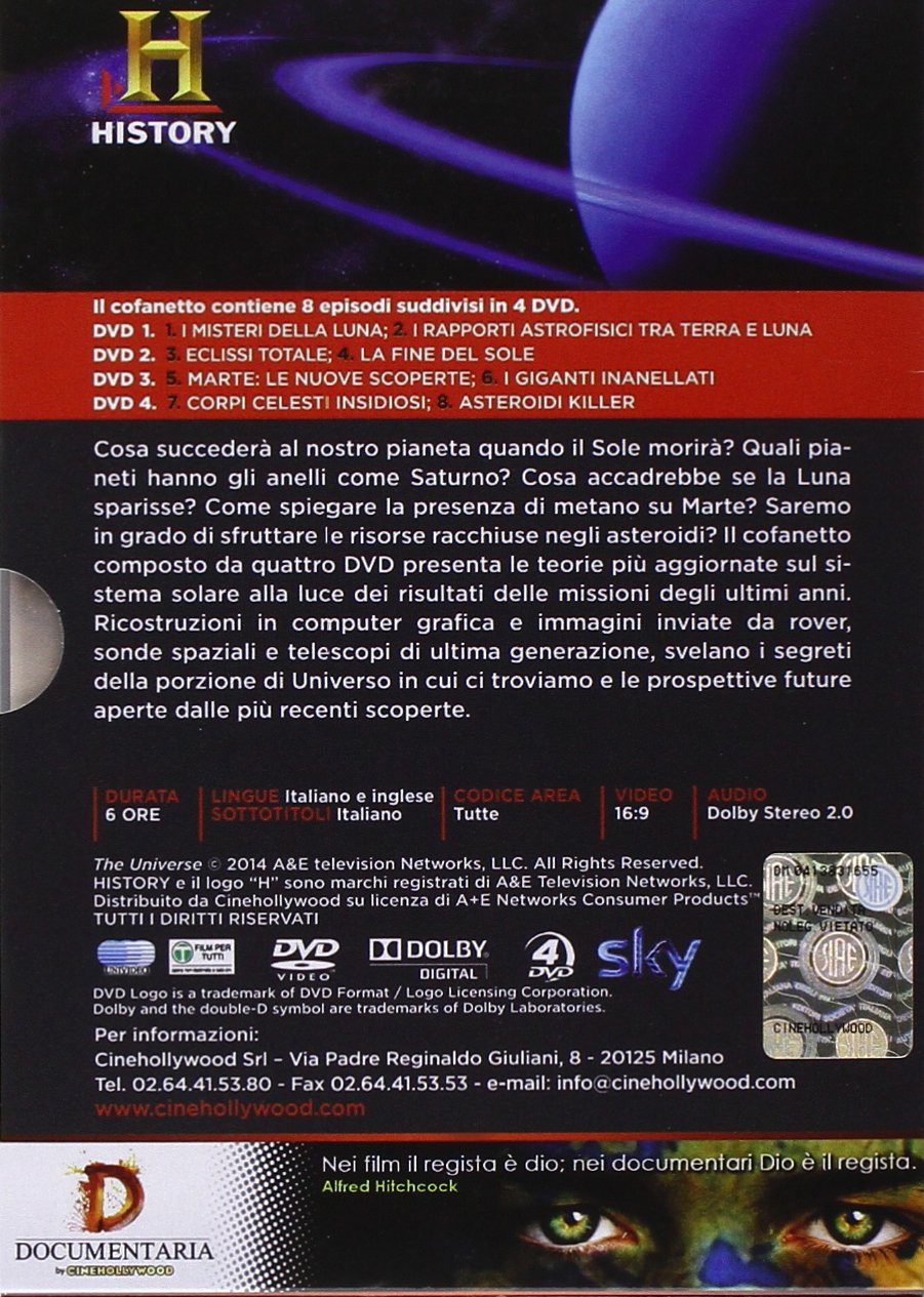 Segreti E Curiosità Del Sistema Solare (Box 4 Dvd