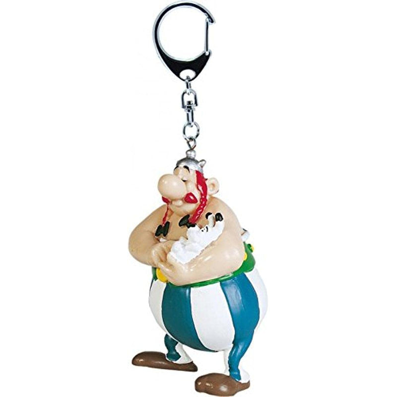 Plastoy-Llavero Obelix E IDEFIX 4 CM Astérix, Multicolor, No Aplica (10728060402
