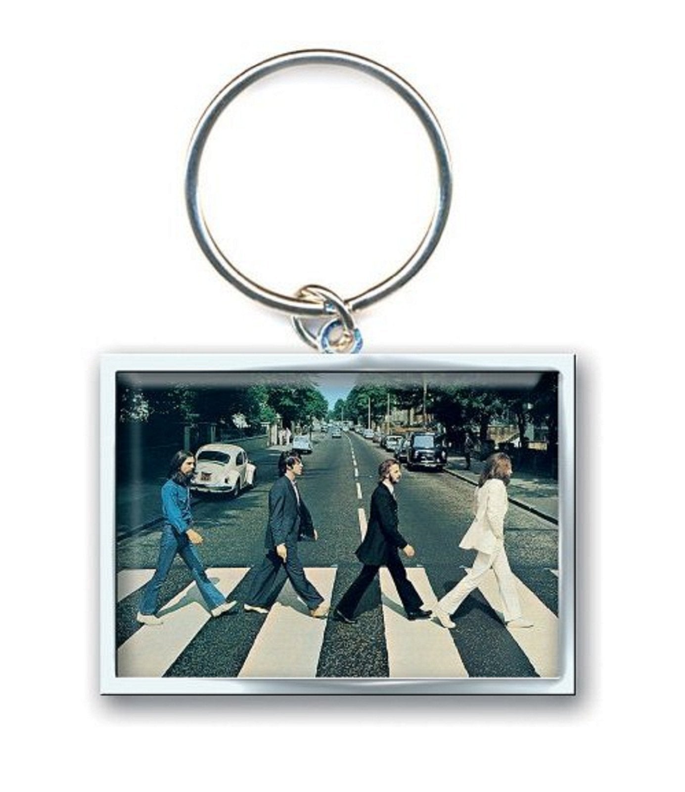 Portachiavi Abbey Road (Metallo Con Foto Rettangolare