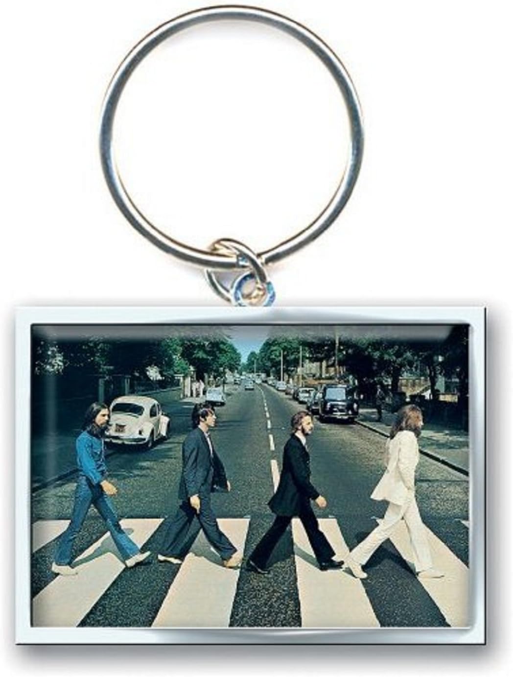 Portachiavi Abbey Road (Metallo Con Foto Rettangolare