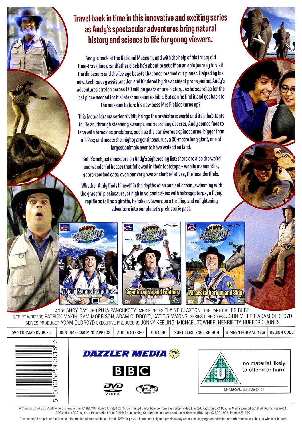 Andy's Prehistoric Adventures - The Complete Series (3 DVD Set All 25 Episodes)