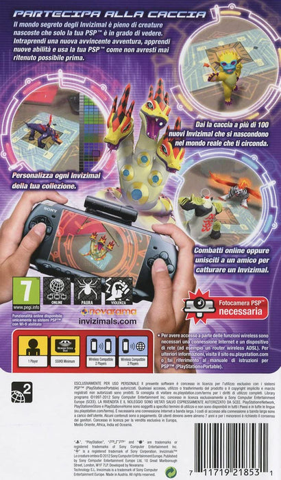 PSP ESSENTIALS INVIZIMALS: LE CREATURE OMBRA