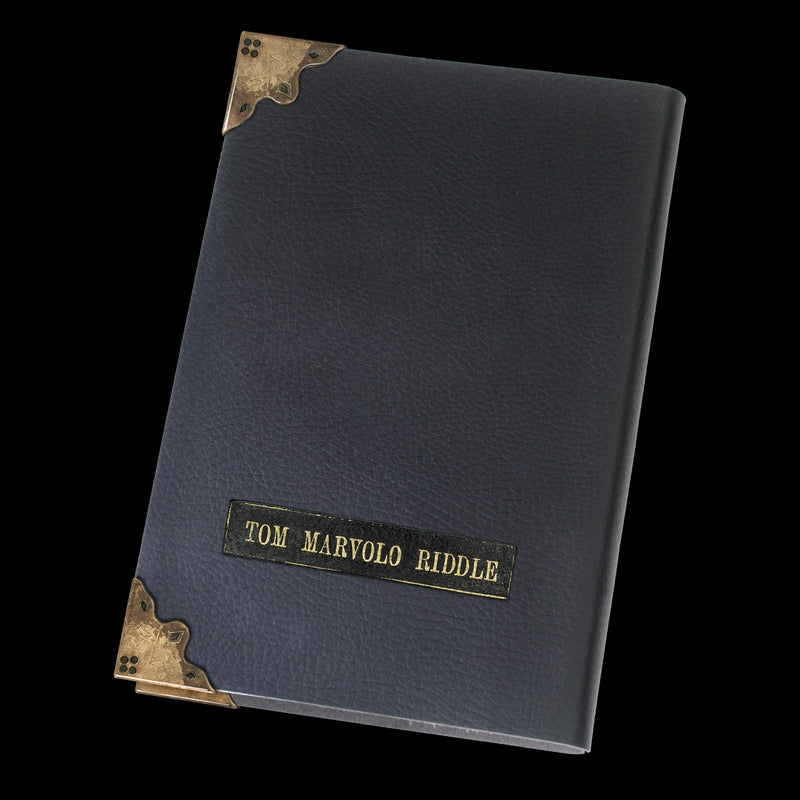 The Noble Collection Harry Potter Tom Riddle Diary - 8in (21cm) Journal Diary Replica - Includes Blank Pages & Metal Corner Plates - Harry Potter Film Set Movie Props Gifts Stationery