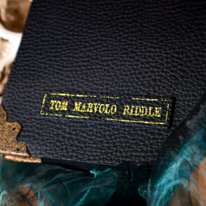 The Noble Collection Harry Potter Tom Riddle Diary - 8in (21cm) Journal Diary Replica - Includes Blank Pages & Metal Corner Plates - Harry Potter Film Set Movie Props Gifts Stationery