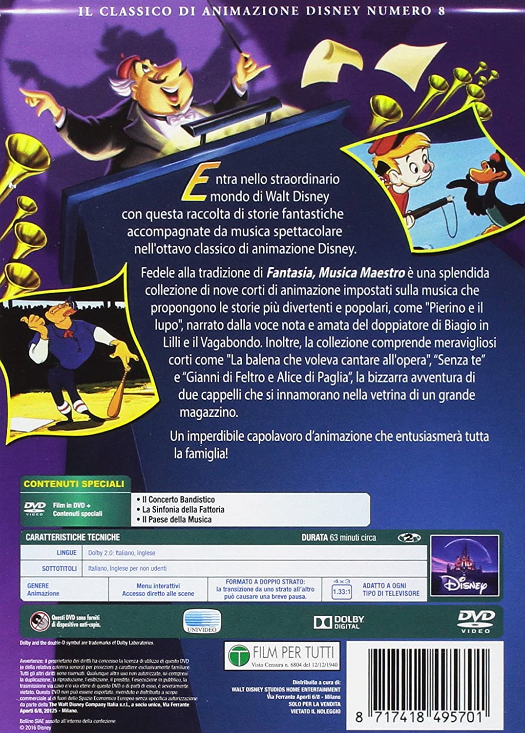 musica maestro DVD Italian Import