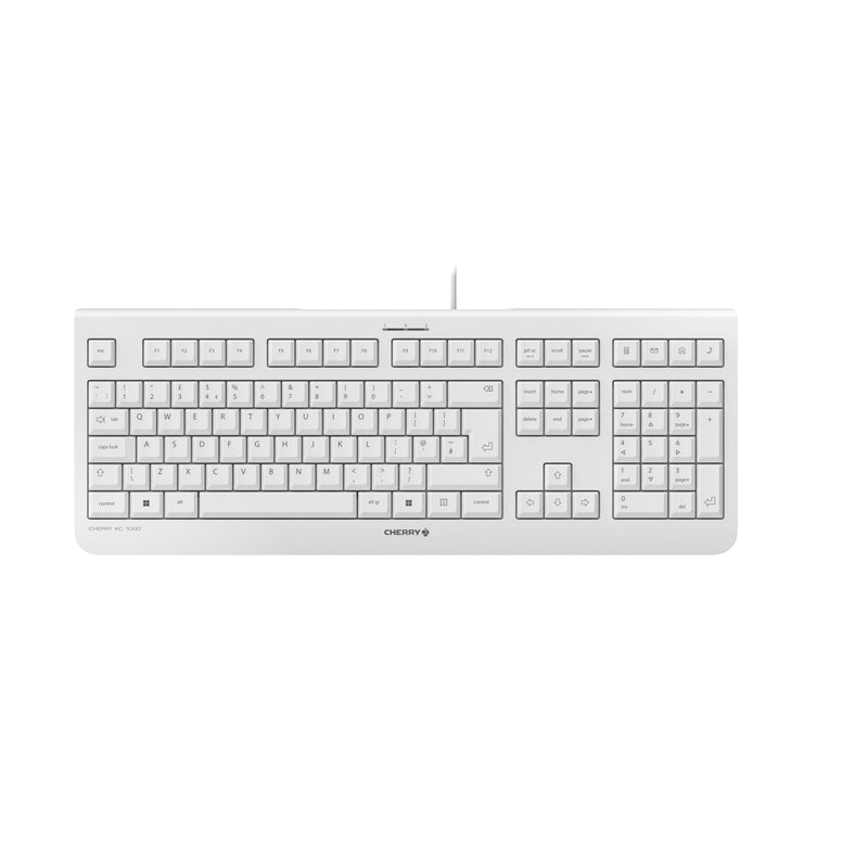 Cherry KC 1000 - (UK layout) keyboards (Wired, USB, Grey, USB, 0 - 50 °C, -20 - 65 °C
