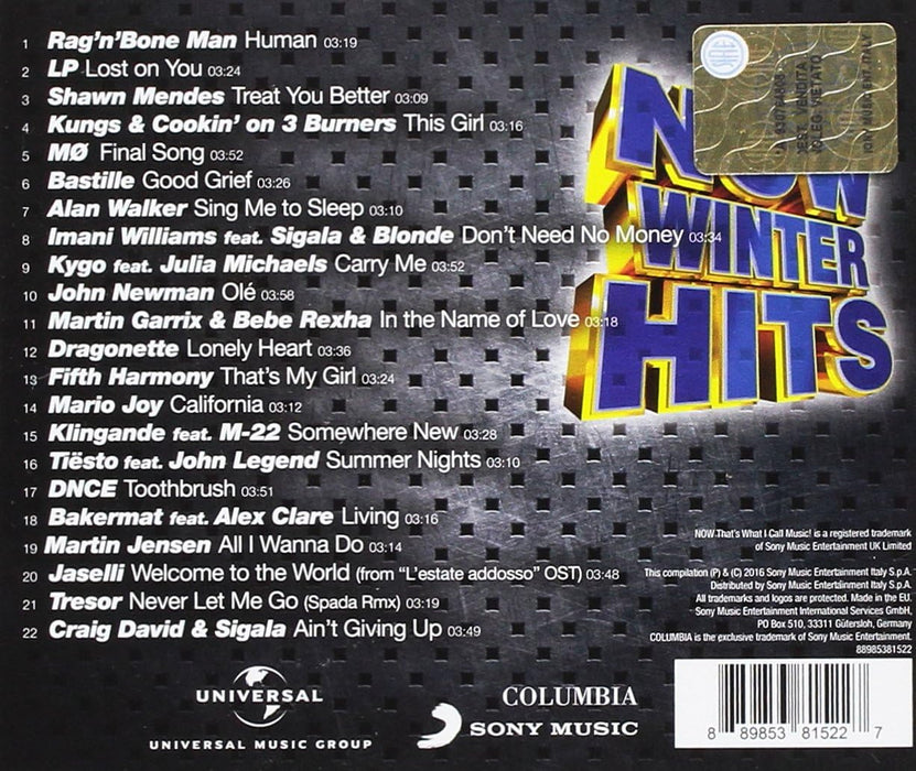 Now Winter Hits 2016