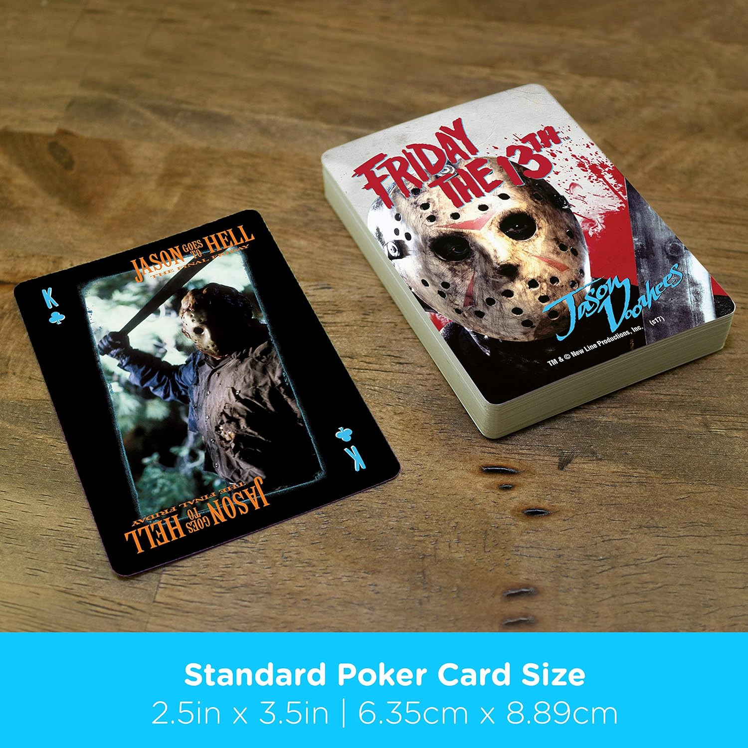 AQUARIUS 52319 Friday the 13th Playing Cards Deck