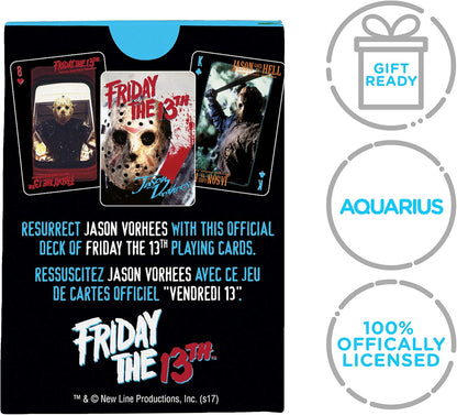 AQUARIUS 52319 Friday the 13th Playing Cards Deck