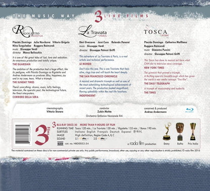 Verdi: La Traviata / Rigoletto / Tosca
