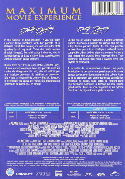 Dirty Dancing (1987) / Dirty Dancing : Havana Nights (2004) (Double Feature)