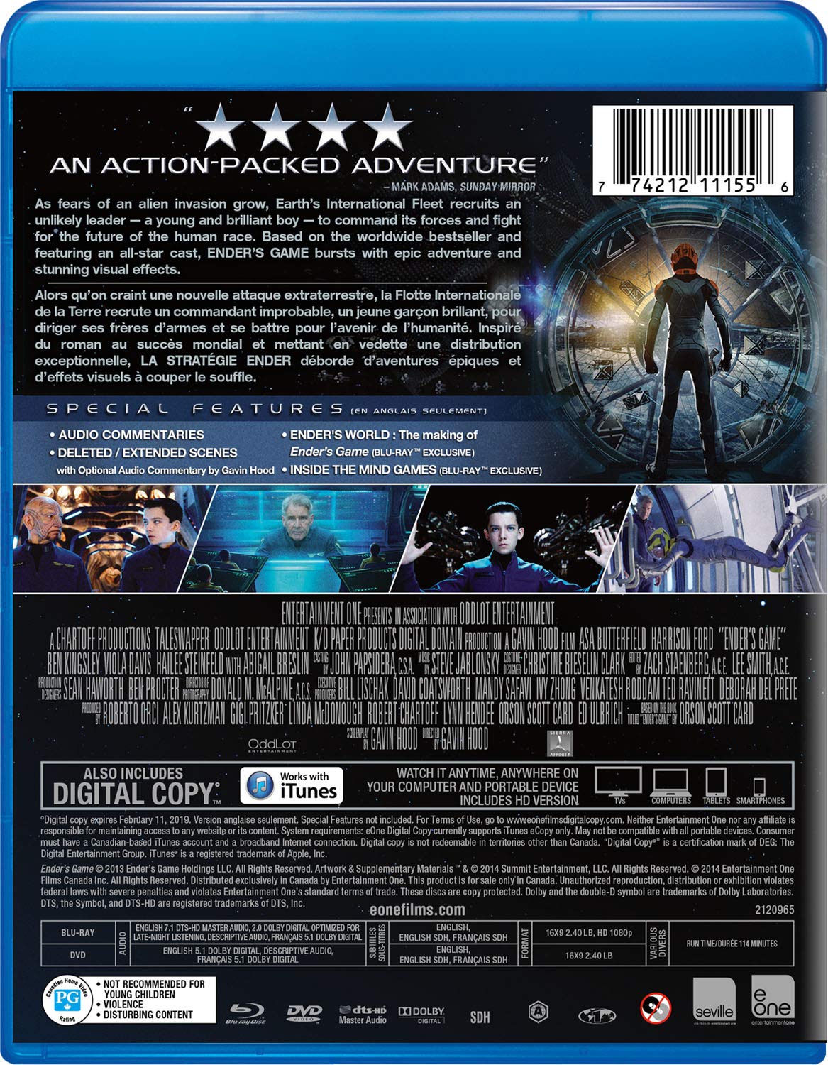 Ender's Game (Blu-ray + DVD)