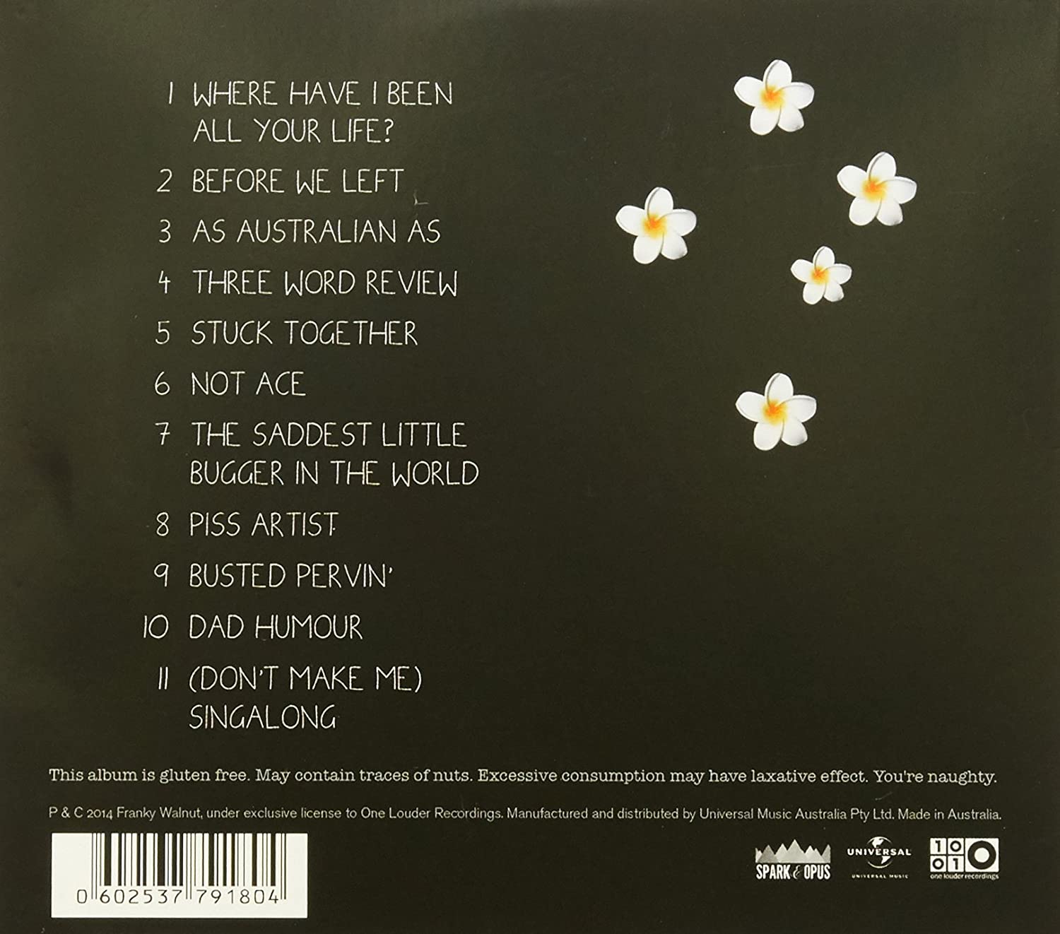 FRANKY WALNUT - THE FRANKY WALNUT REFLECTIVE DRINK COASTER (1 CD)
