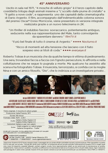 4 mosche di velluto grigio (versione restaurata) DVD Italian Import