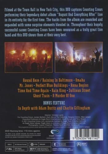 August & Everything After Live