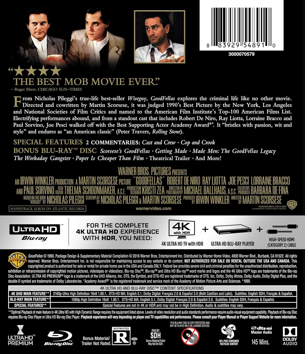 Goodfellas (1990) (4K Ultra HD)