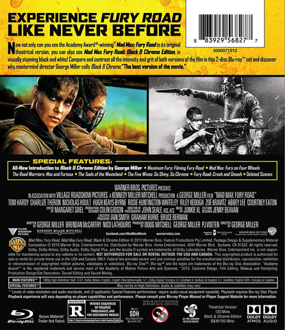 Mad Max: Fury Road /Fury Road Black & Chrome (BD Double Feature