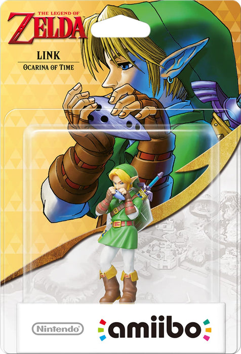 Amiibo Link (Ocarina Of Time) The Legend of Zelda-beeldje Link (Ocarina of Time). The Legend of Zelda Collection.