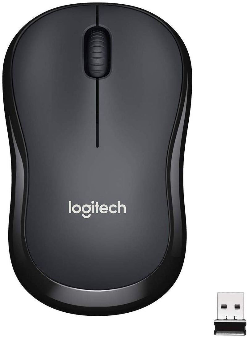 Logitech M220 SILENT Wireless Mouse, 2.4 GHz with USB Receiver, 1000 DPI Optical Tracking, 18-Month Battery, Ambidextrous, Compatible with PC, Mac, Laptop