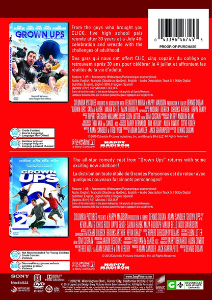 Grown Ups / Grown Ups 2 (The Laugh Out Loud - Double Feature)