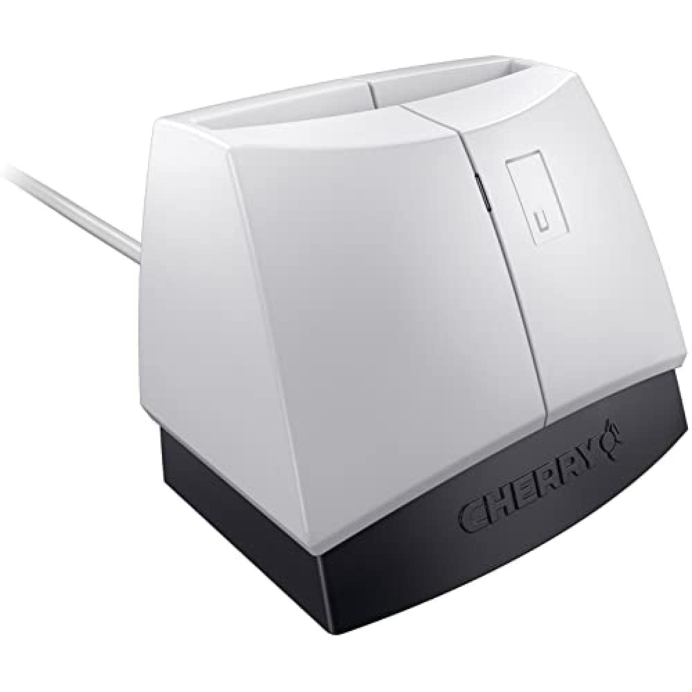CHERRY ST-1144UB Heavyweight USB Smartcard Reader - Light Grey/Black