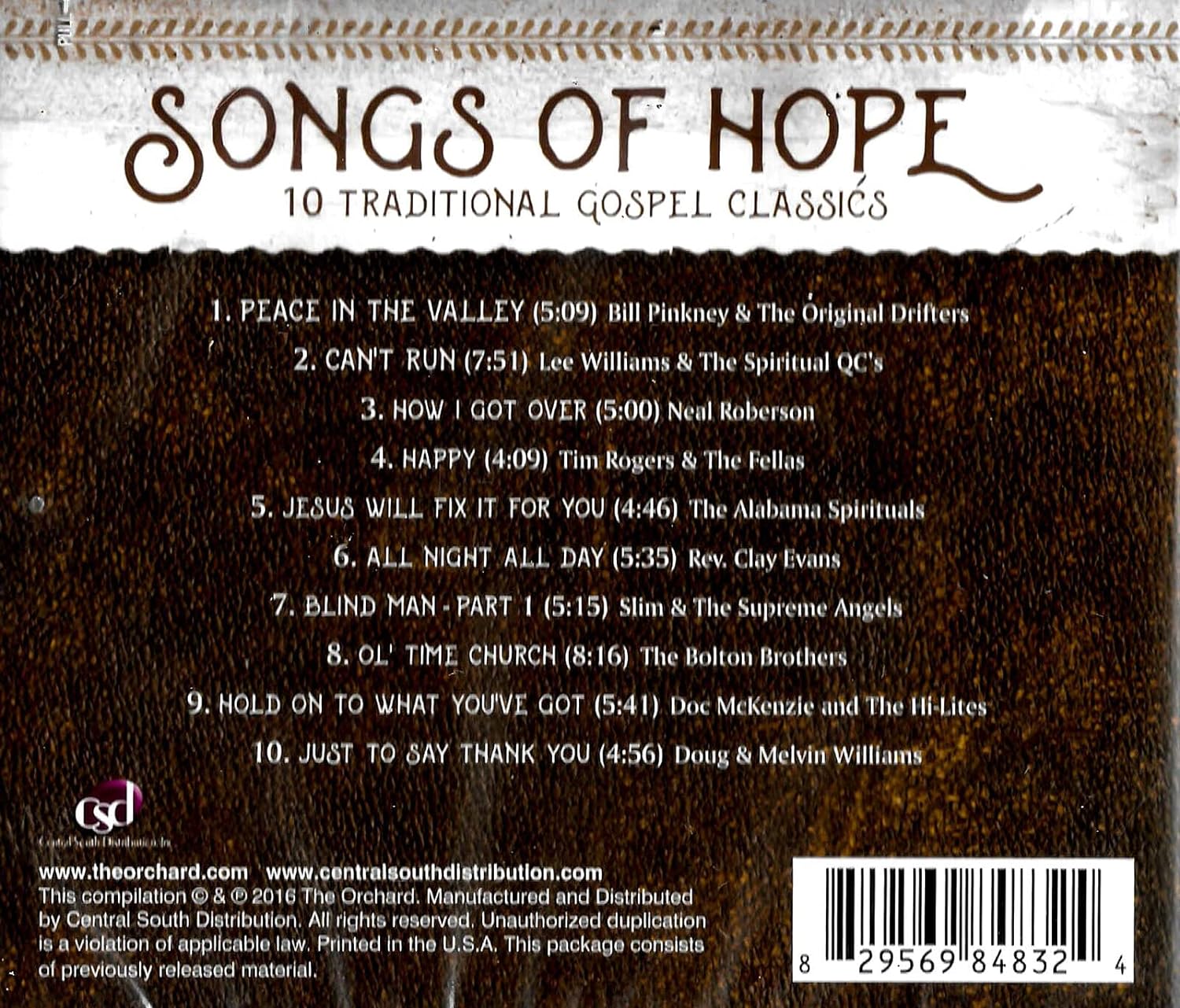 Songs Of Hope (Various Artists