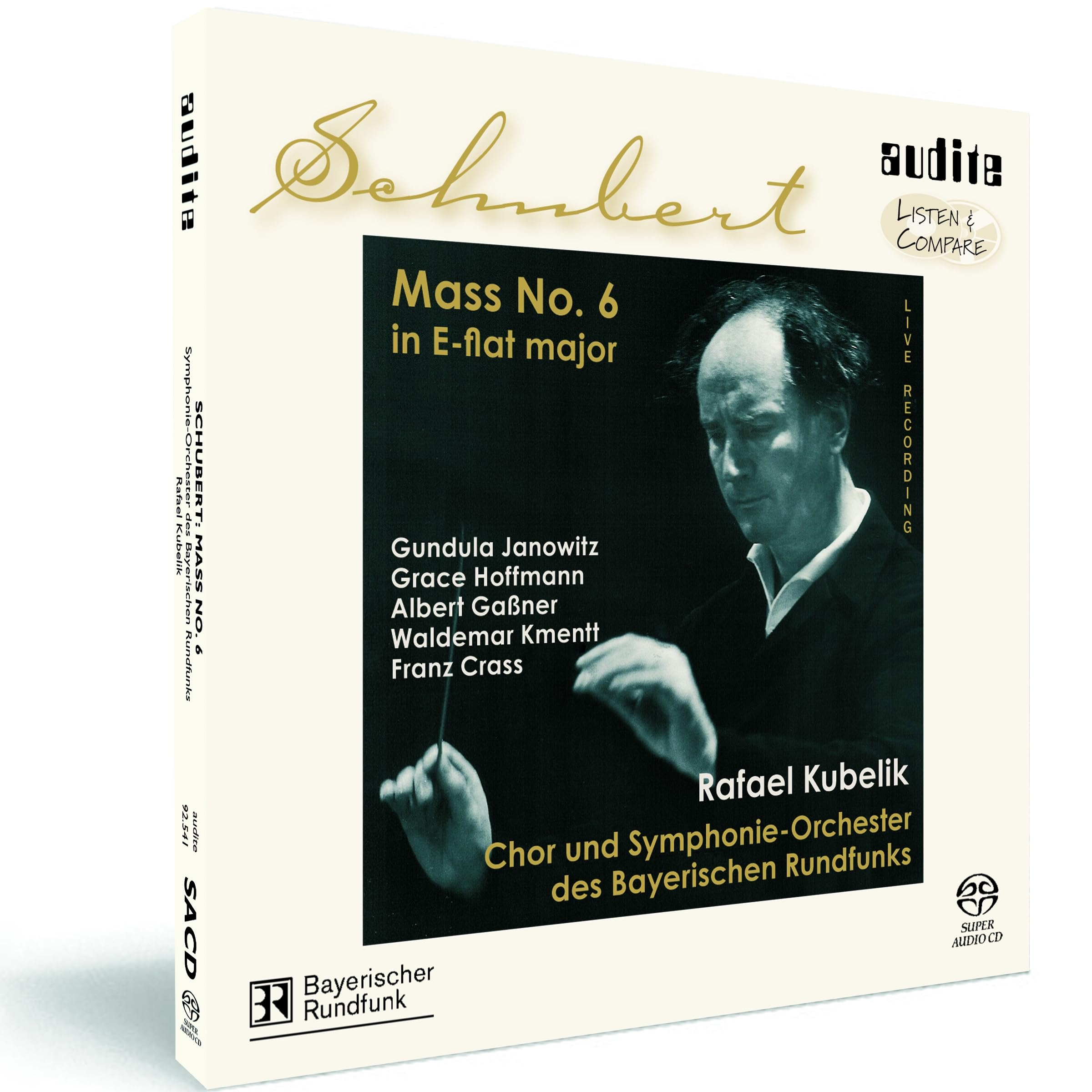 Schubert - Mass No 6 , D950 (Chor und Symphonie Orchester des Bayerischen Rundfunks/Kubelik