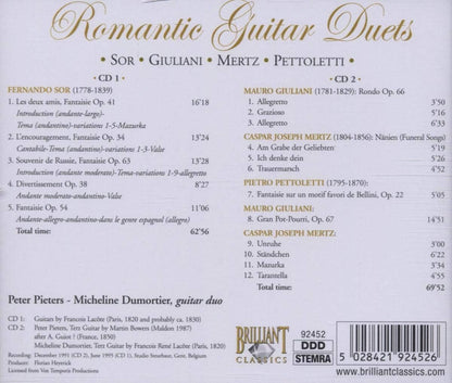 Romantic Guitar Duets (Pieters, Dumortier)