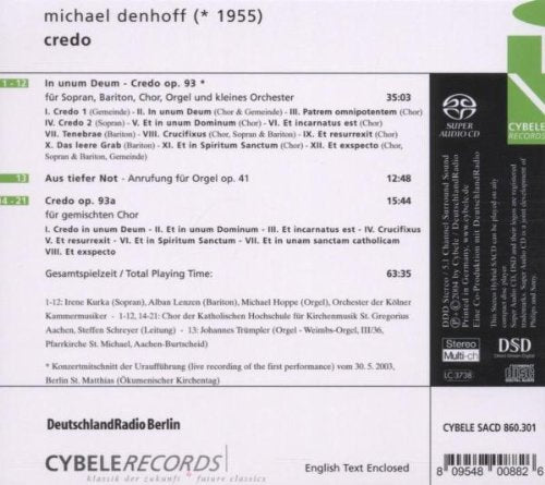 Michael Denhoff: Credo