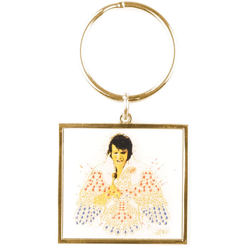 Elvis Presley - Keyring American Eagle Photo (in 4,5 cm x 2,4 cm