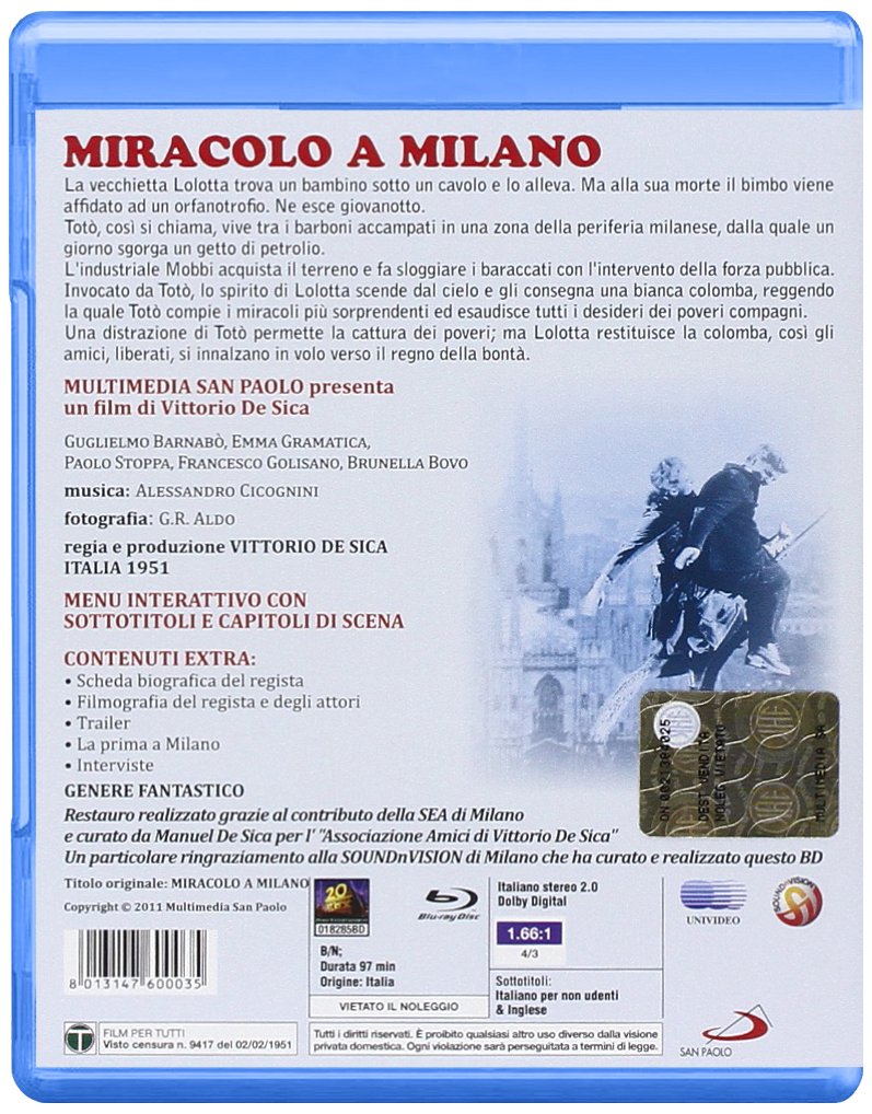 Miracle in Milan (1951) ( Miracolo a Milano )