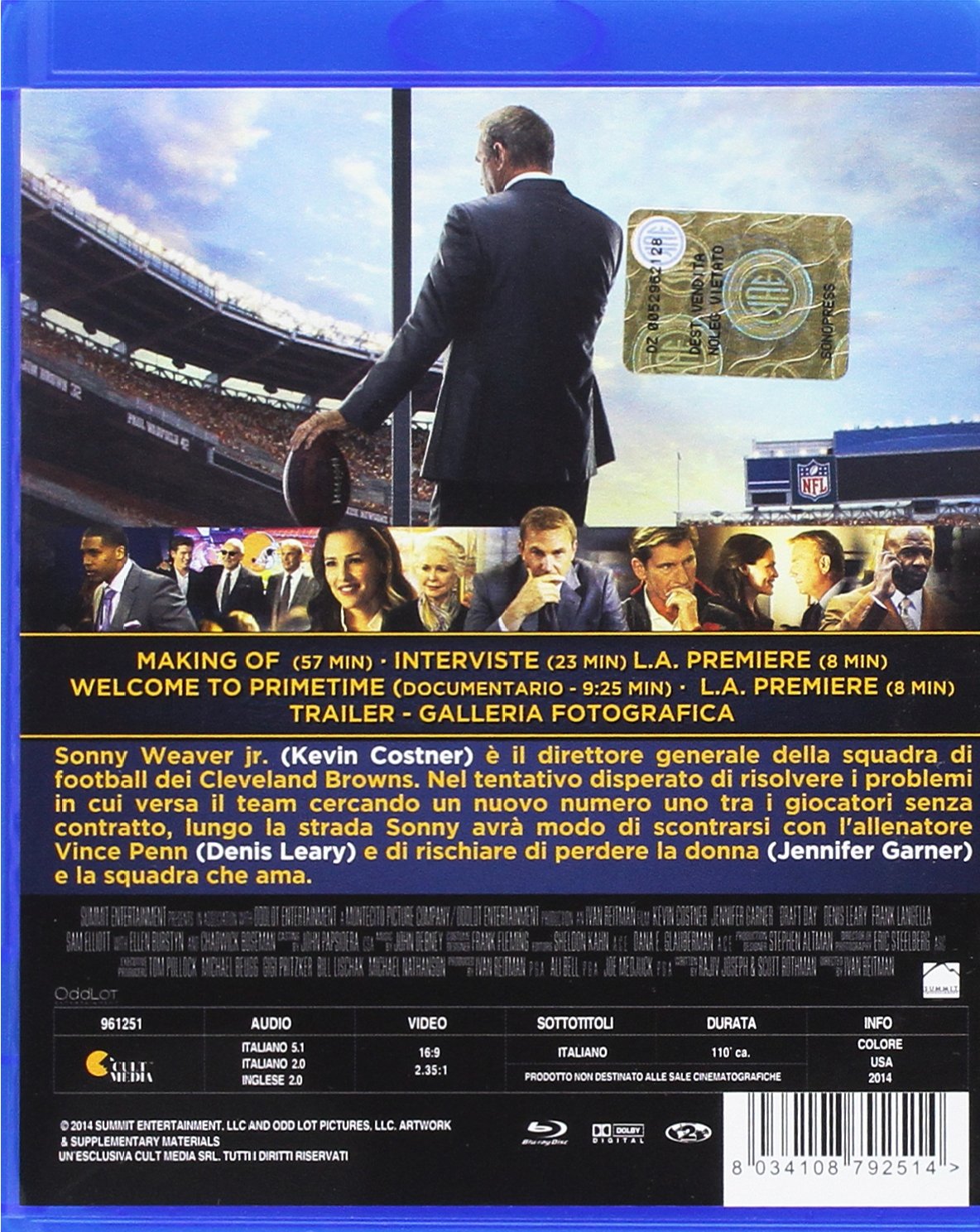 draft day (blu-ray) BluRay Italian Import