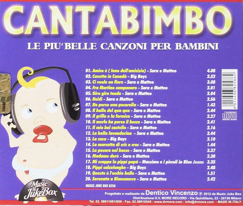 Canta Bimbo Le Piu Belle Canzoni
