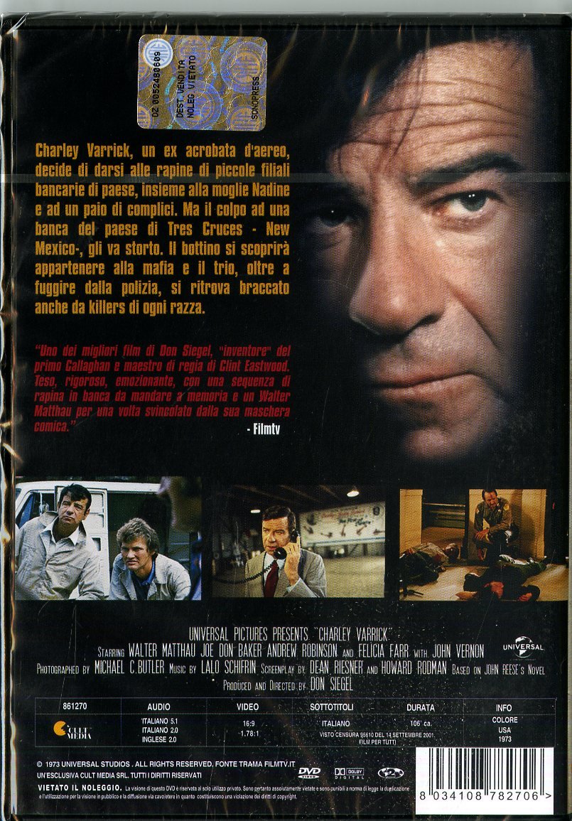 chi uccidera' charley varrick DVD Italian Import