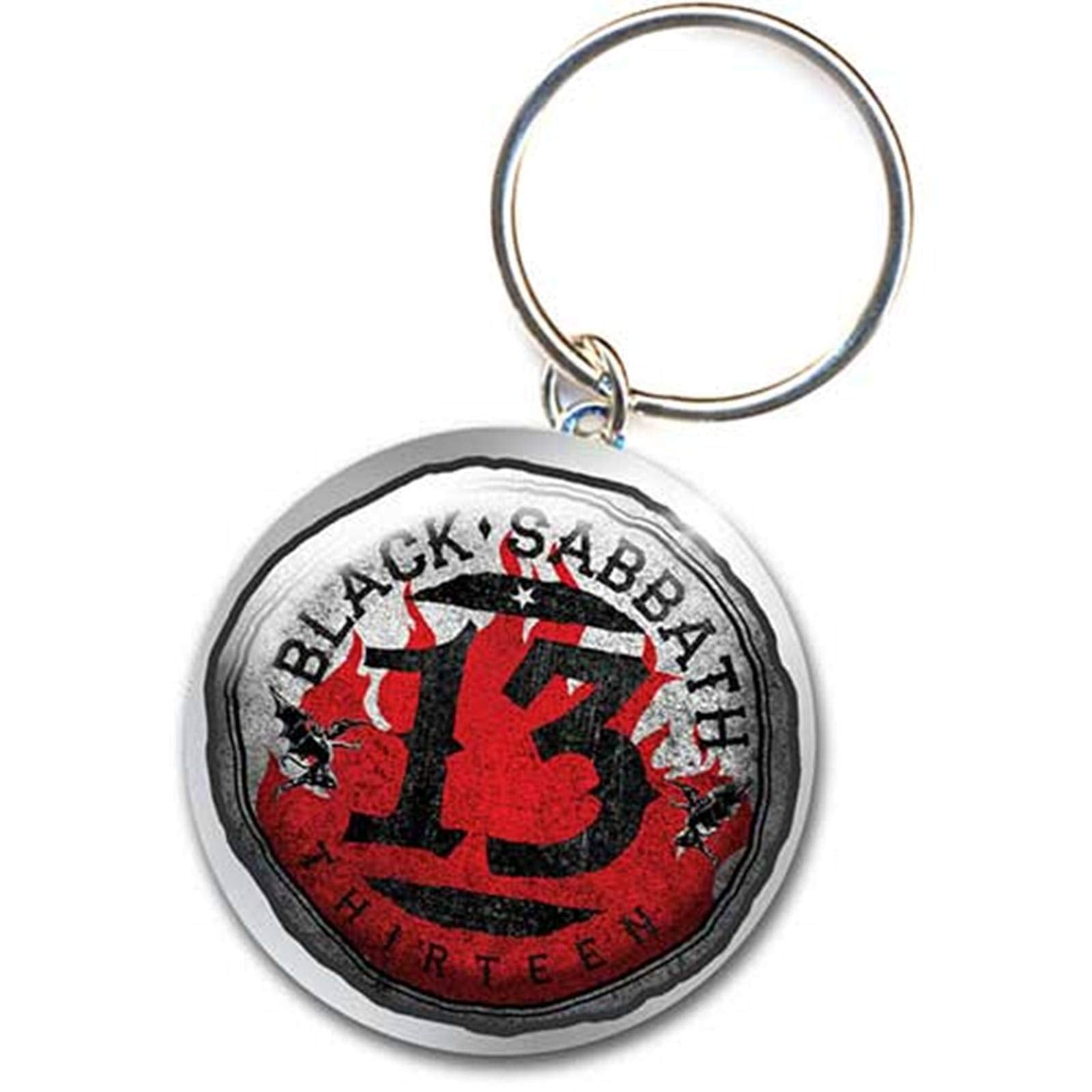 AMBROSIANA Portachiavi Black Sabbath 13 Flame (Metallo
