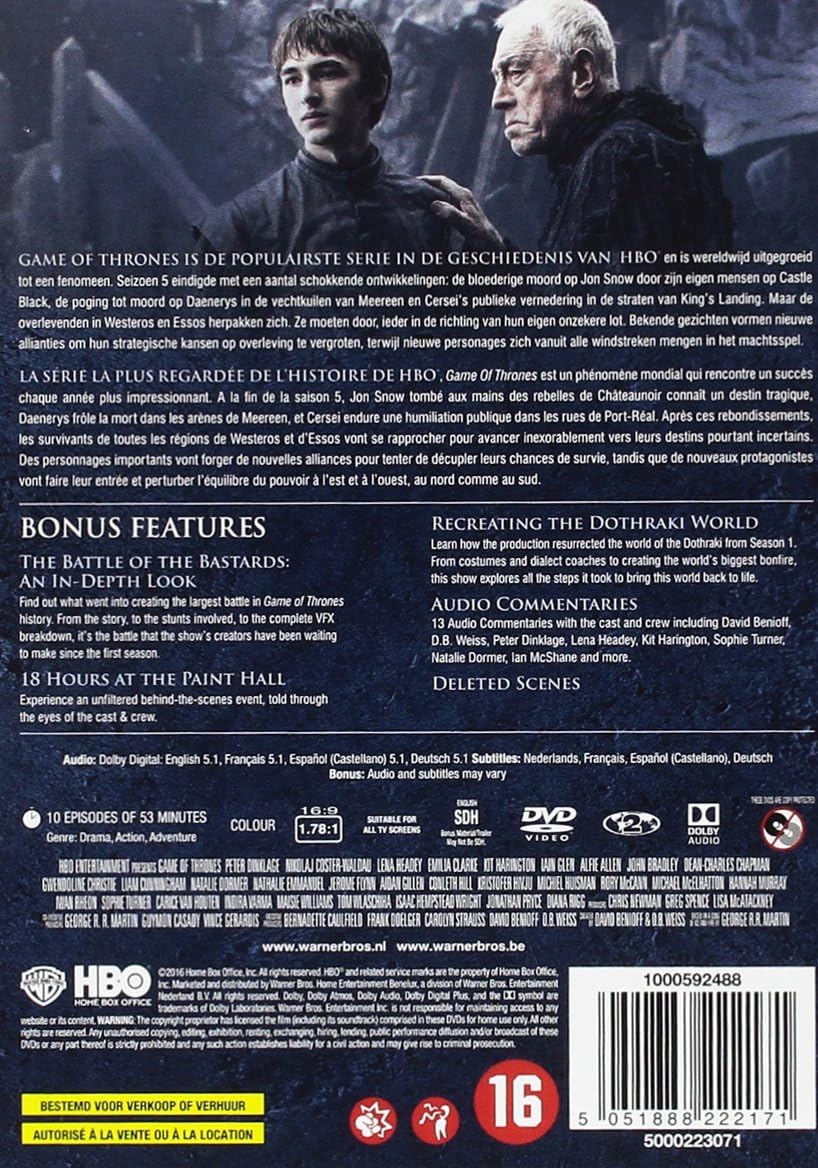 Tv Series - Game Of Thrones S.6 (5 DVD