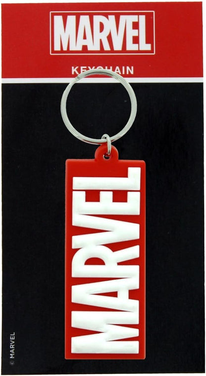 Pyramid International Porte-clés en caoutchouc, multicolore, 4 x 6 x 1,3 cm, Marvel Comics Logo, Schlüsselanhänger aus Gummi, 4.5 x 6 cm Mehrfarbig, Pyramid International Rubber Keychain, Multi-Colour, 4 x 6 x 1.3 cm, Pyramid International Marvel-Logo Por