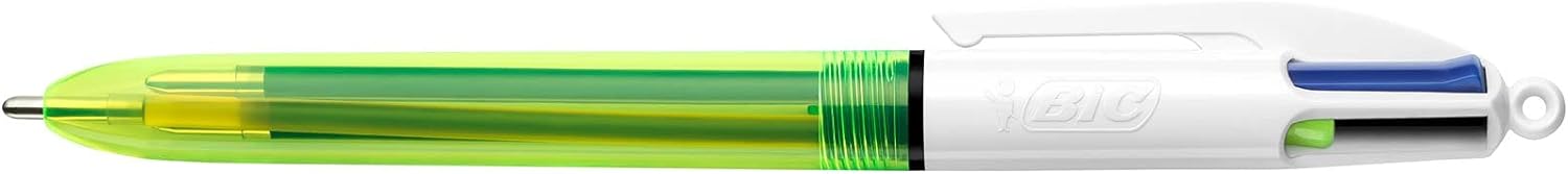 Bic 4 Colour Fluo Black/Blue/Red/Yellow Highlighter Pack 12