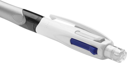 BIC 4 Colours Multifunctional Ballpoint Pen and HB Pencil Combo - Set of 12 - All in One Writing Instrument with Built in Eraser