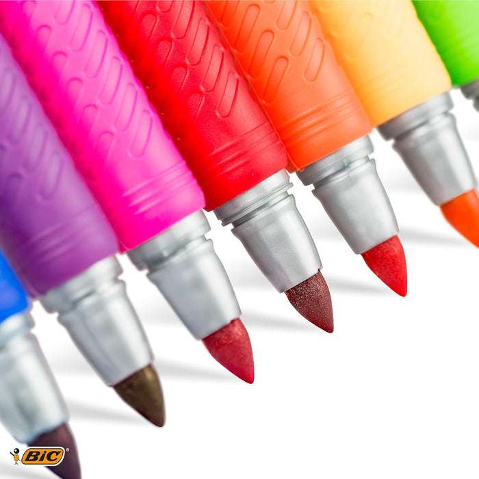 BIC Marking Permanent Markers - Assorted Intense and Pastel