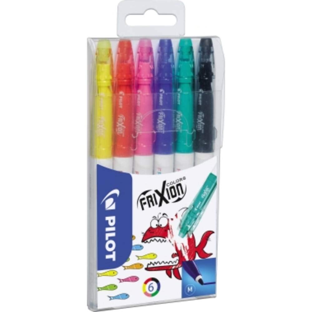 Pilot "FriXion" Colouring Pens - Assorted (Pack of 6