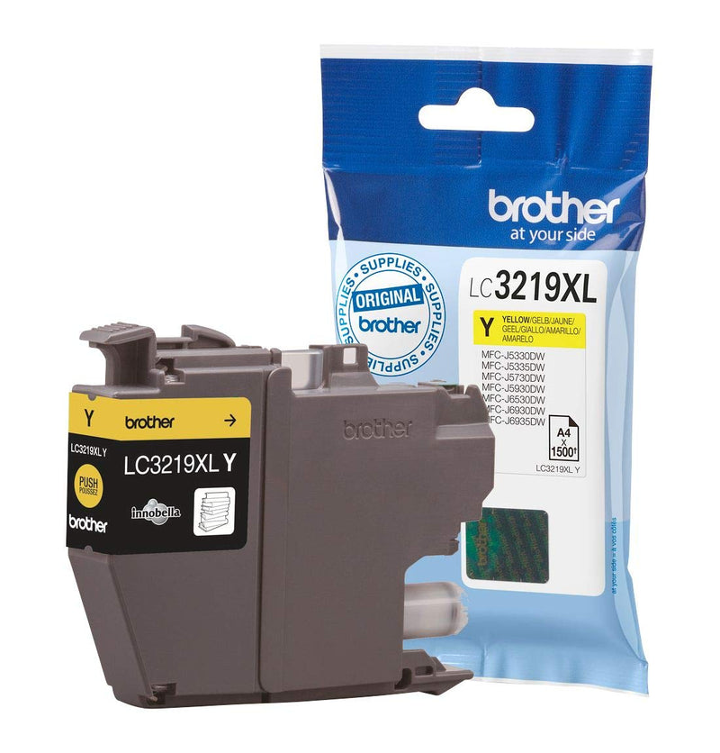 141196 - Brother LC-3219XLY (Yield: 1,500 Pages) Yellow Ink Cartridge