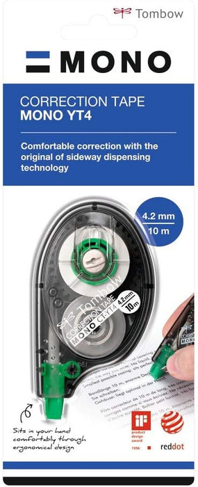 Tombow Mono Correction Tape 4.2mm x10 Metres CT-YT4, White