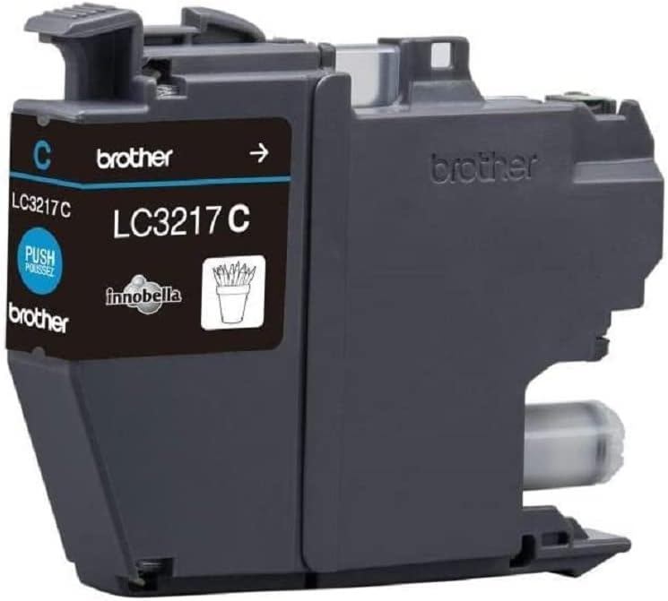 Brother LC3217C, Cartucho de tinta cian original para las impresoras MFCJ5330DW, MFCJ5730DW, MFCJ5930DW, MFCJ6530DW, MFCJ6930DW y MFCJ6935DW, Duración estimada hasta 550 páginas (ISO/IE 24711)