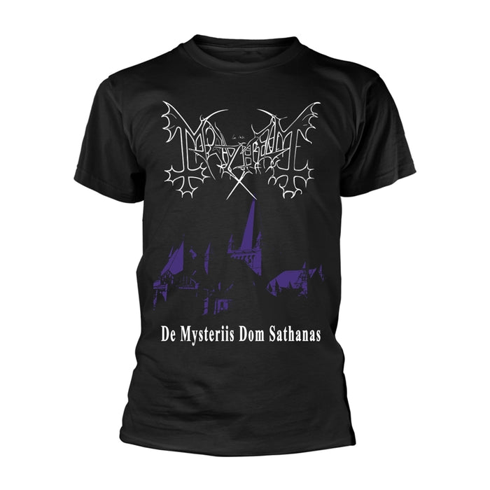 MAYHEM - DE MYSTERIIS DOM SATHANAS BLACK T-Shirt, Front & Back Print XXX-Large