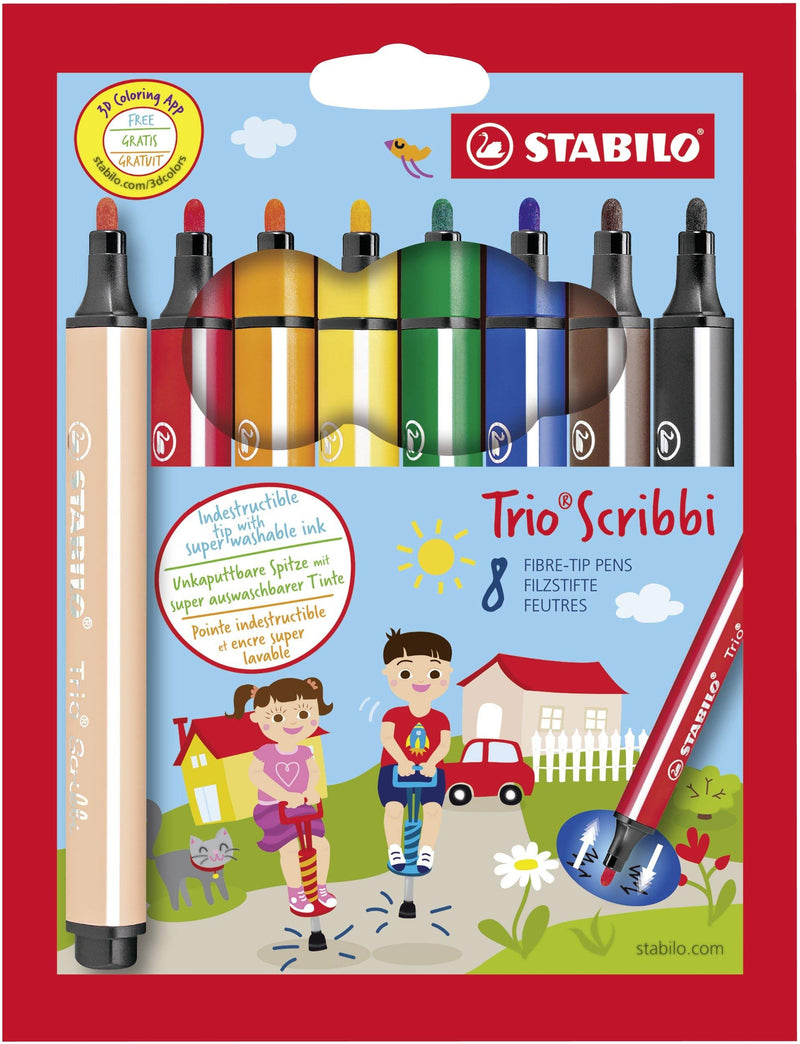Stabilo Trio Scribbi Pencil , Set of 8